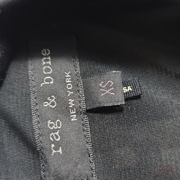 RAG & BONE Clemence Lamb Leather And Silk Shoulder Tank Top Size XSmall - Picture 2 of 16